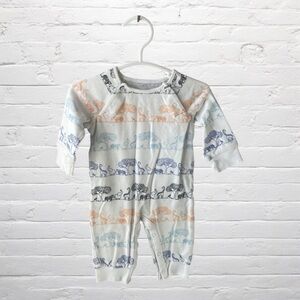 Janie and Jack // Colorful Safari Animal Print Baby Romper with Snaps